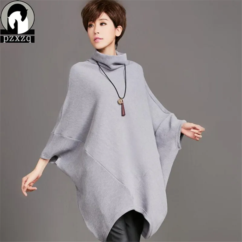 

Solid Black Gray Wool Warm Turtleneck Women Knit Sweaters Casual Long Sleeve Oversize Pullovers 2019 Autumn Winter Long Sweater