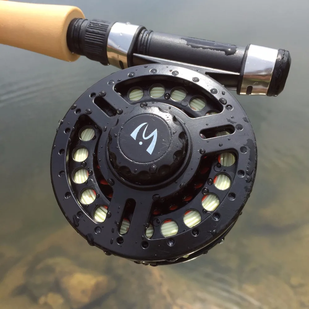 

Maximumcatch 3/4WT & 5/6WT Plastic Fly Reel Combo Large Arbor Pre-Spooled Fly Fishing Reel & Fly Line