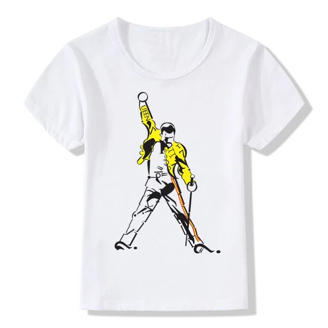 Boy and Girl Print FREDDIE MERCURY T shirt Children Heavy ...