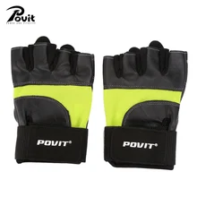 POVIT P-8365 Половина Finger Фитнес Вес подъема перчатки велосипедные тренировки Фитнес Вес Lifting Glove