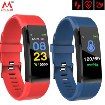 

ID115 Plus Waterproof color display Smart Wristband Bracelet Heart Rate Monitor blood pressure watch Pedometer Fitness Tracker