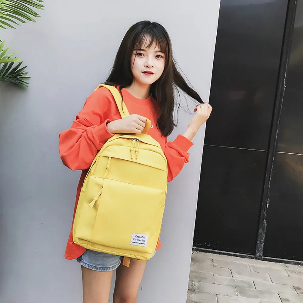 

Xiniu Backpack Bags 2019 Women Casual Nylon Couple Backpack Simple Versatile College Campus Backpack mochila feminina