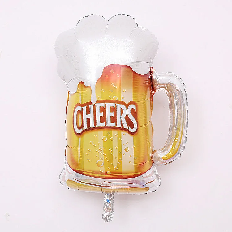 Большой Золотая Корона фляга для виски Кубок пива Фольга шар бар king Happy год День рождения Свадебное торжество 1 шт - Цвет: 1 pcs