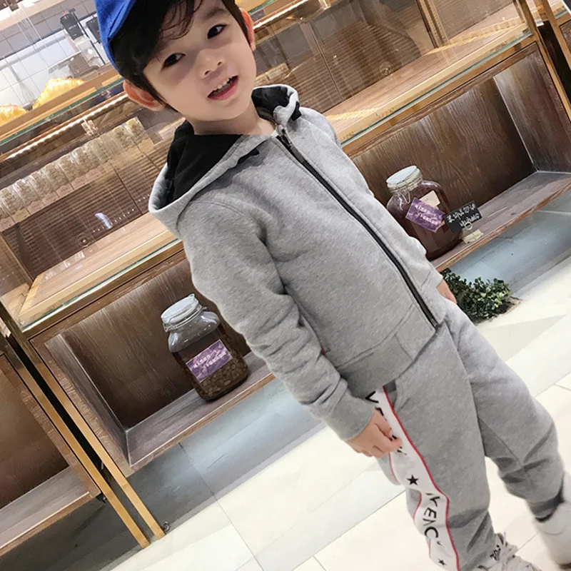 

2018 Winter Autumn Children Clothing Set Sport Suit Tops+Pants Kid Clothes for Boys Girls Causal Outfits Letter Pattern Clothing