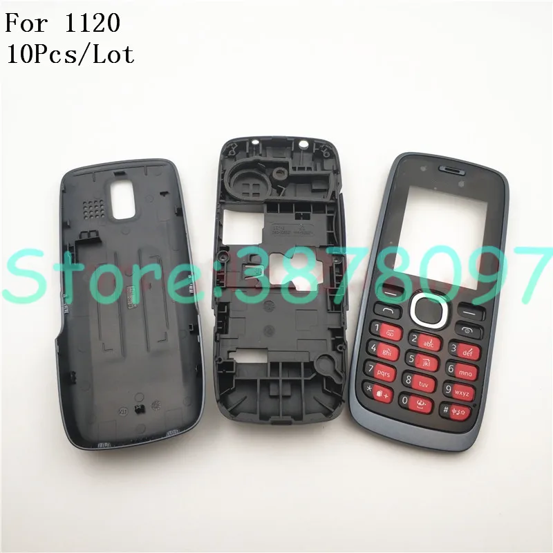 

10Pcs/Lot Housing Case For Nokia 112 N112 1120 Full Complete Mobile Phone Housing Battery Cover Door Frame With Keyboard