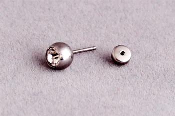 

Fashion Punk Crystal Earring Gold Titanium Steel Round Stud Earrings Jewelry