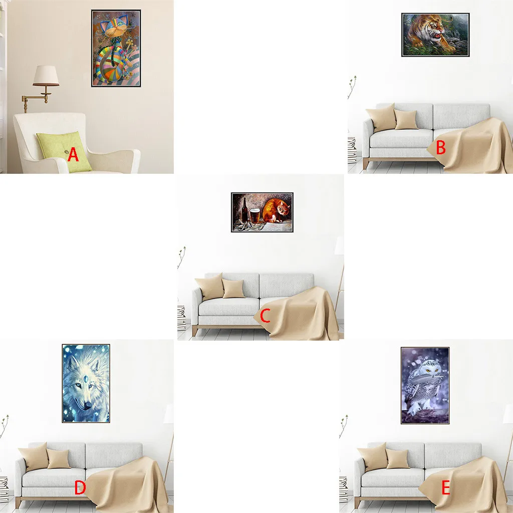 

2019 Household Painting 5D Embroidery Paintings Rhinestone Pasted DIY Diamond Painting Cross Stitch diamond painting art