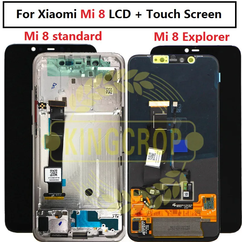 Супер Amoled ЖК-экран для xiaomi mi 8 Explorer ЖК-дисплей дигитайзер сенсорный экран с рамкой xiaomi 8 ЖК xiaomi mi 8 se ЖК
