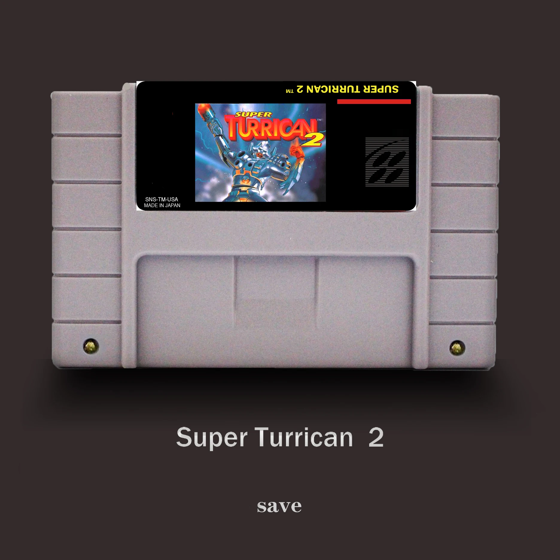 

Super Turrican 2 -16 bit For NTSC Game Player Big Gray Game Card