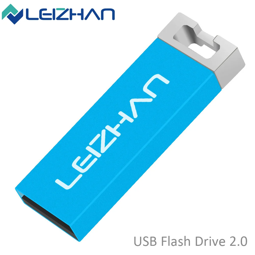 LEIZHAN металлический USB флэш-накопитель 64 ГБ 32 16 8 4G Флешка usb карта памяти OTG type-c