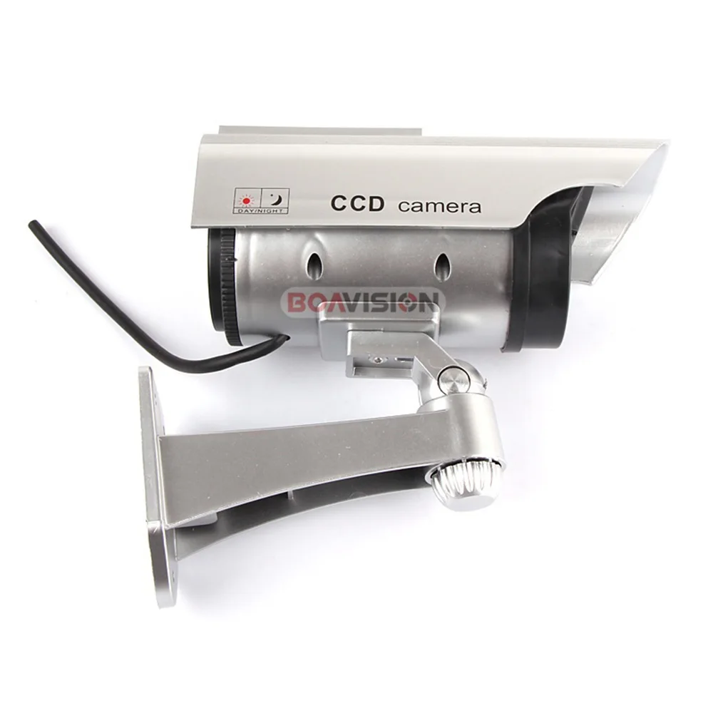 Solar gun type monitors Security Use Real Looking Dummy Fake CCTV Camera Security Camera with Solar gun type monitors Security Use Real Looking Dummy Fake CCTV Camera Security Camera with