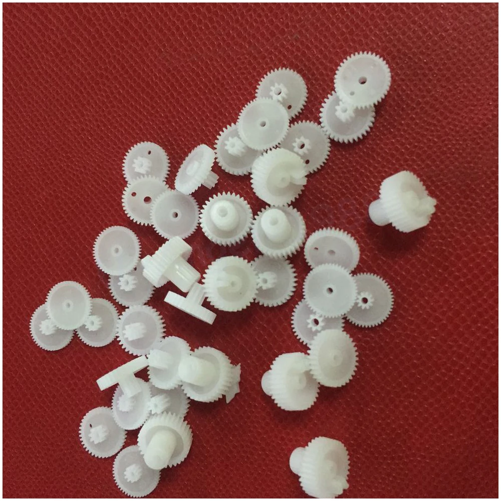 50 компл./лот комплект шестеренок из пластика для сервопривода RC Micro SG90 Для Rc