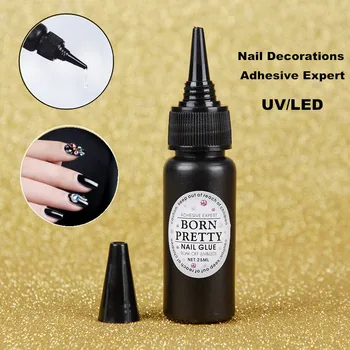 

1 Bottle 25ml BORN PRETTY Clear UV/LED Nails Glue Fast-dry Nail Decoration Adhesive Glue Nail Tips Adhesive Tools