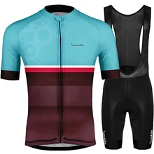 RUNCHITA, новинка, высокое качество, обтягивающие, дышащие, с коротким рукавом, комплекты одежды для велоспорта, MTB Pro match, велосипедные Джерси, набор, маленький бренд