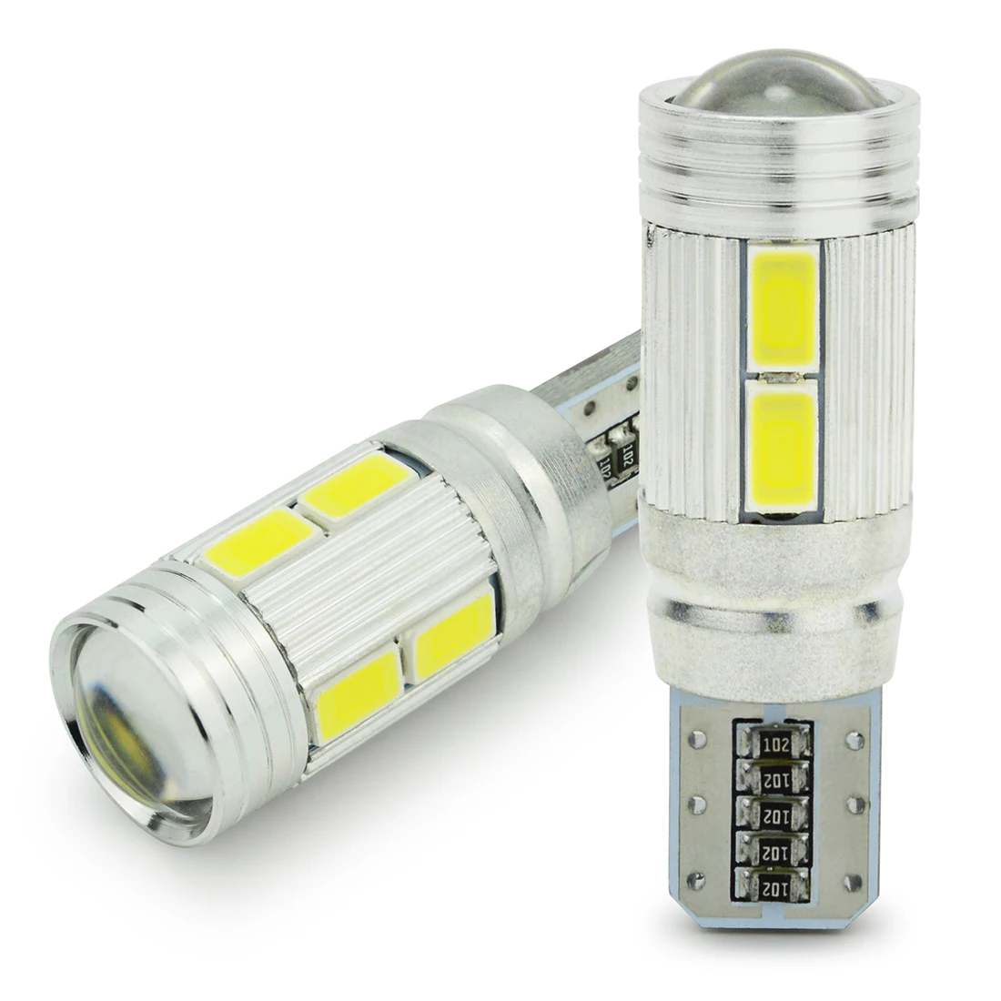 

Safego 2pcs Car LED T10 W5W Canbus Error Free 10 smd 5630 194 168 LED Light Bulb led light parking T10 LED Car Side Light