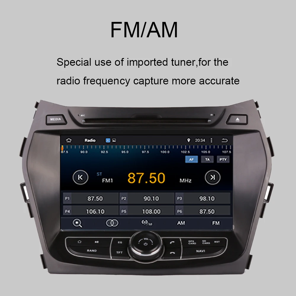 Flash Deal Android 9.0 Car Dvd Gps player For Hyundai ix45 2013-2018 Car multimedia player Audio Stereo GPS Navigation Radio RDS Head unit 5