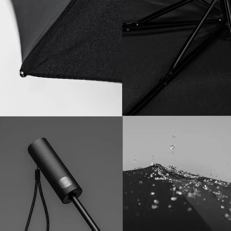Comprar Xiaomi Original Mijia plegable automático sol lluvia paraguas Parasol aluminio a prueba de viento impermeable UV 50 + Parasol hombre mujer