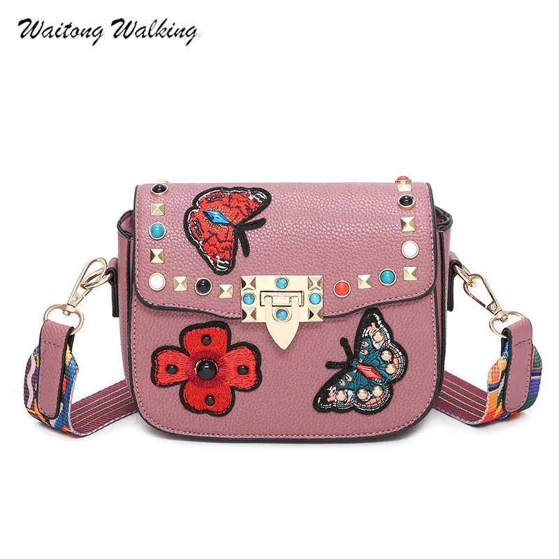 

Women Bags Famous Brand Flap Handbags Luxury Leather Rivet Bag Designer Messenger Bags Bolsas Femininas b088