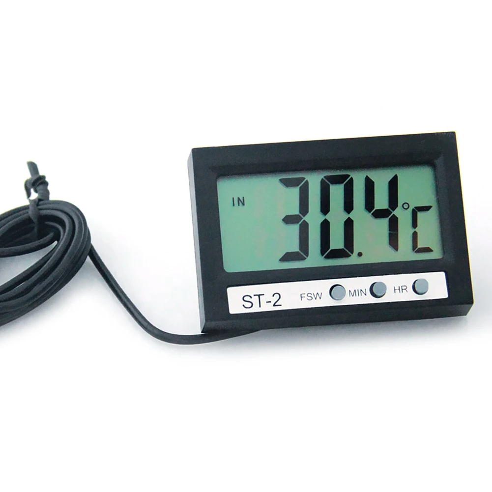 

Portable ST-2 Car Thermometer Inside Outside Two Temperature Digital Display Aquarium Electronic Clock Aquarium Home