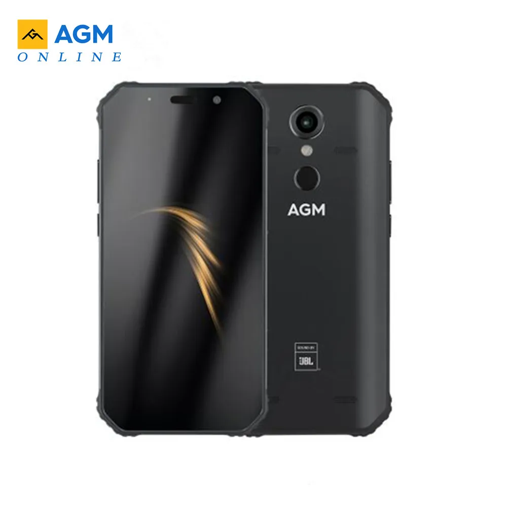 AGM A9 JBL Co-Branding 5,9" 4G+ 32G/64gG Android 8,1 прочный телефон 5400mAh IP68 водонепроницаемый смартфон Quad-Box динамики NFC