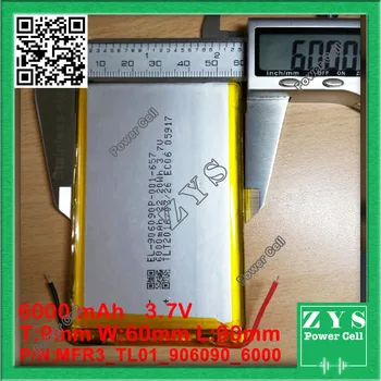 

Safety Packing (Level 4) 3.7V,6000mAH,[906090] PLIB; polymer lithium ion battery / Li-ion battery for tablet pc,power bank,Ebook