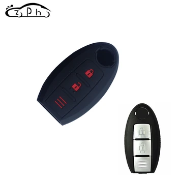 

Silicone Remote Key Case For Nissan Qashqai Pulsar March 370Z Micra Juke Note Tiida Wingroad NV200 Leaf Cube Fob Shell Cover