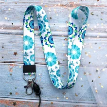 Ремешок на шею для ключей, удостоверения личности, тренажерный зал, мобильный телефон, ремни, маленькие свежие листья, USB, держатель Бейджа, сделай сам, веревка, Лариат, ремешок
