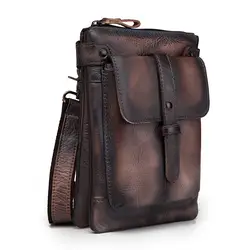 Модная качественная кожаная повседневная сумка через плечо поясная сумка 8711db