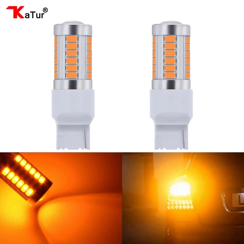Katur 2 шт. T20 7440 светодиодные лампы для автомобилей указатели поворота