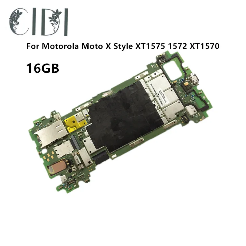 Марка CIDI полная рабочая б/у основная плата для Motorola Moto X style XT1575 1572 XT1570 16 GB Материнская плата с чипами