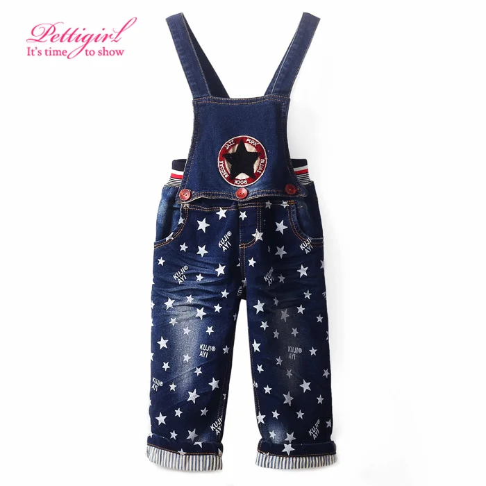 Cutestyles 2017 Spring Kids Boys Overalls Star Print Fashion Boys
