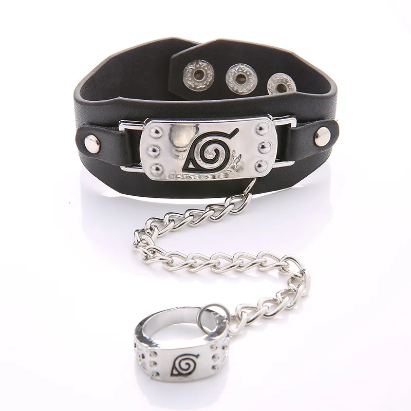 

Anime One Piece Naruto Braided Leather Bracelet Spiderman Cosplay wristband Zelda Punk Fashion Bracelet