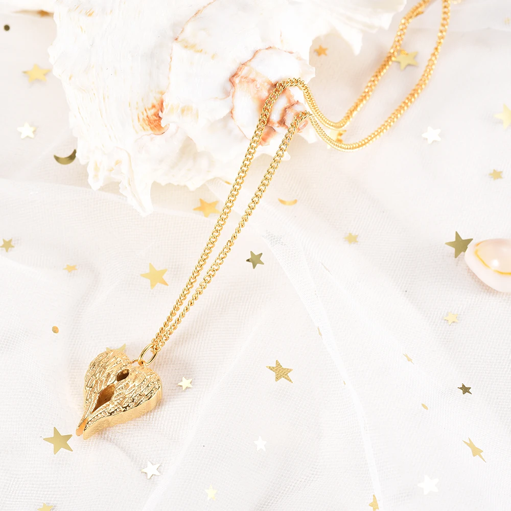 Beautiful Angel Wings Pendant Memorial Jewelry Ashes Keepsake for Human