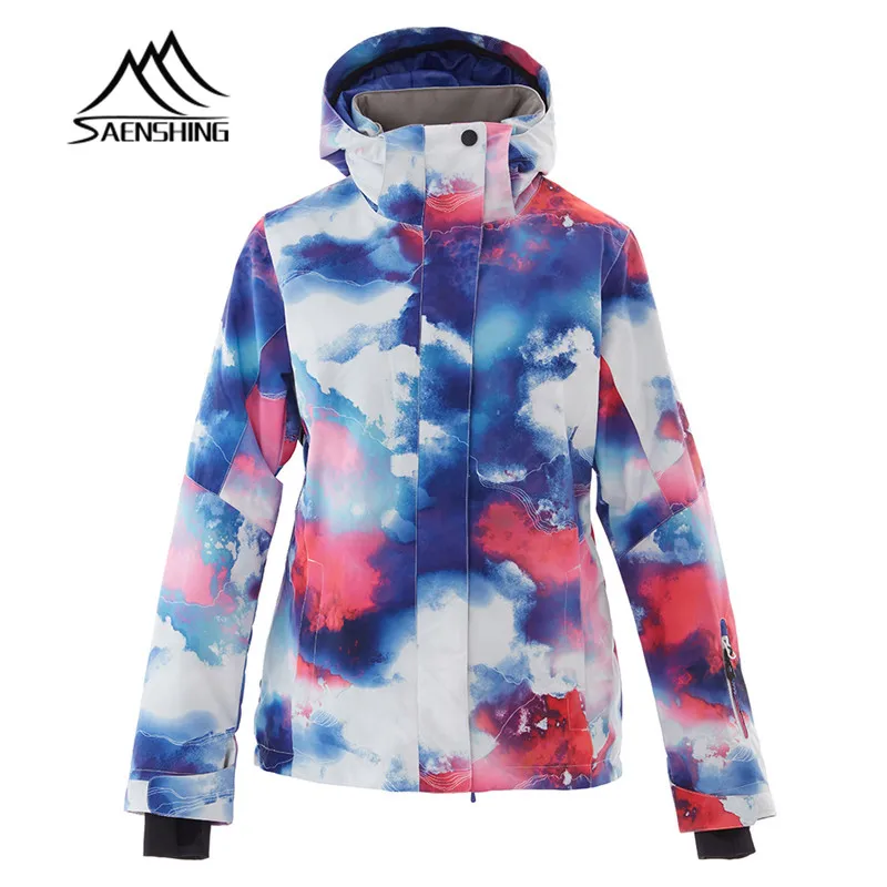 

SAENSHING Ski Jacket Women Snowboard Jacket New Waterproof Colorful Ski Jacket Female Breathable Thicken Warm Coats Ropa