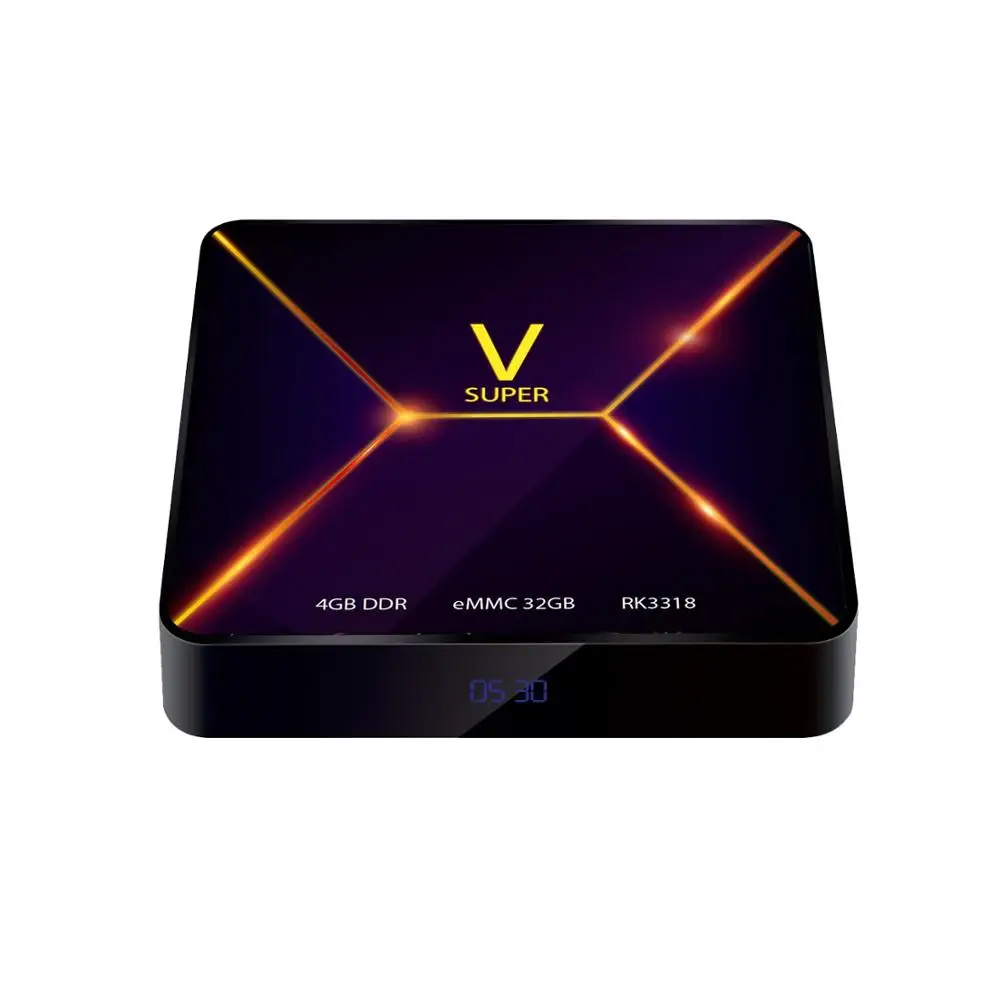 V SUPER Smart tv Box Android 9,0 4 Гб ОЗУ 32 Гб ПЗУ Rockchip RK3318 4K USB2.0 телеприставка H96 MAX 3318