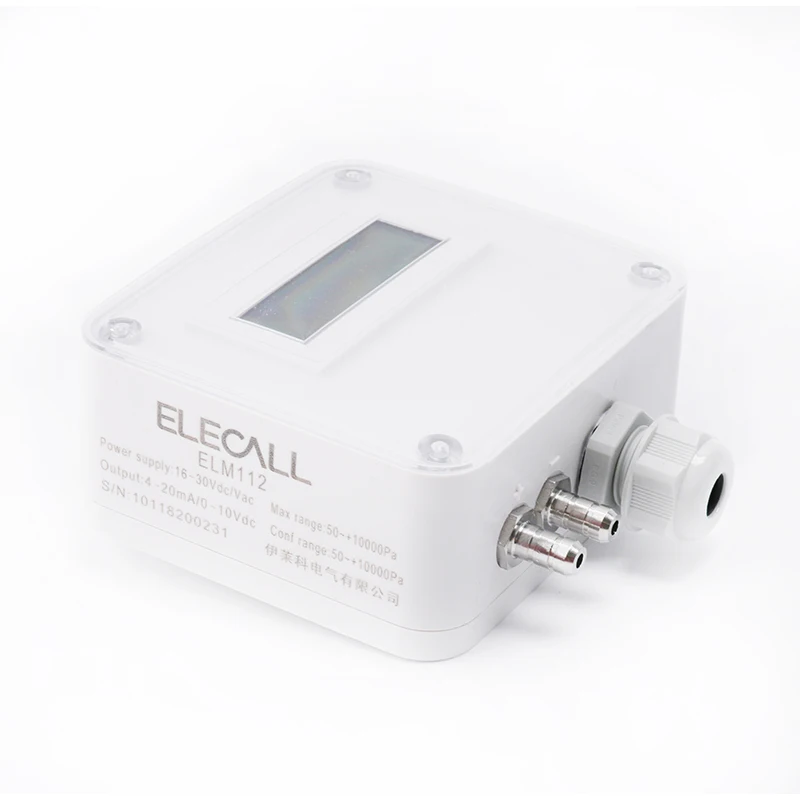 ELECALL ELM112 микро-датчик перепада давления передатчик давления воздуха Датчик давления 10000pa