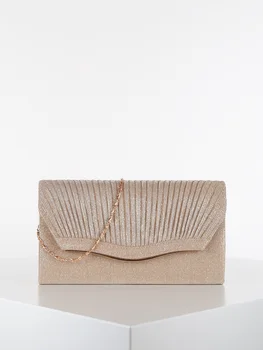 

Lurex clutch with chain