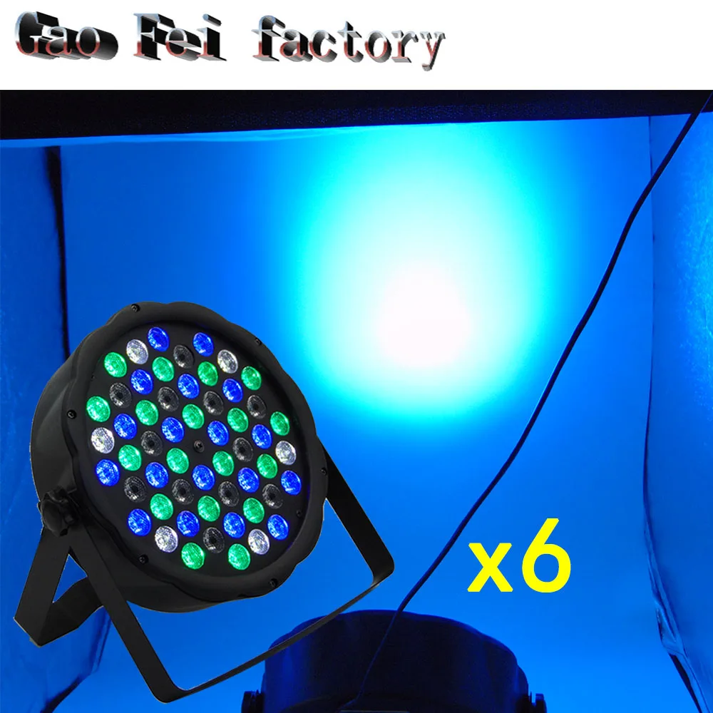 

6pcs/lot A- Stage Light 54*3w ce rohs 54x3w led par 54 3 watts RGBW RGB DJ par can