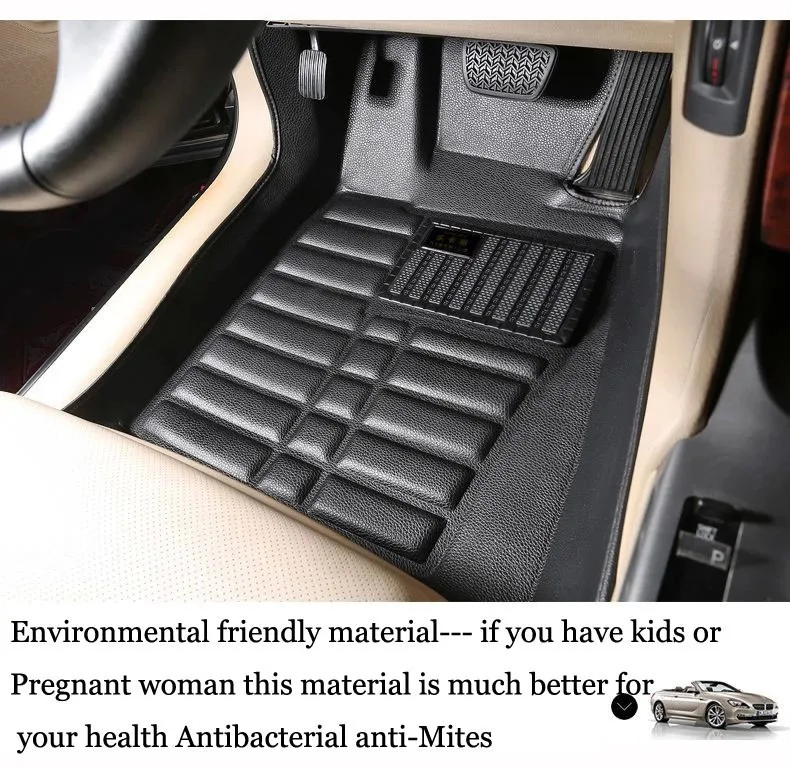 lsrtw2017 car styling leather car floor mat carpet rug for subaru xv 2012 2013 accessories