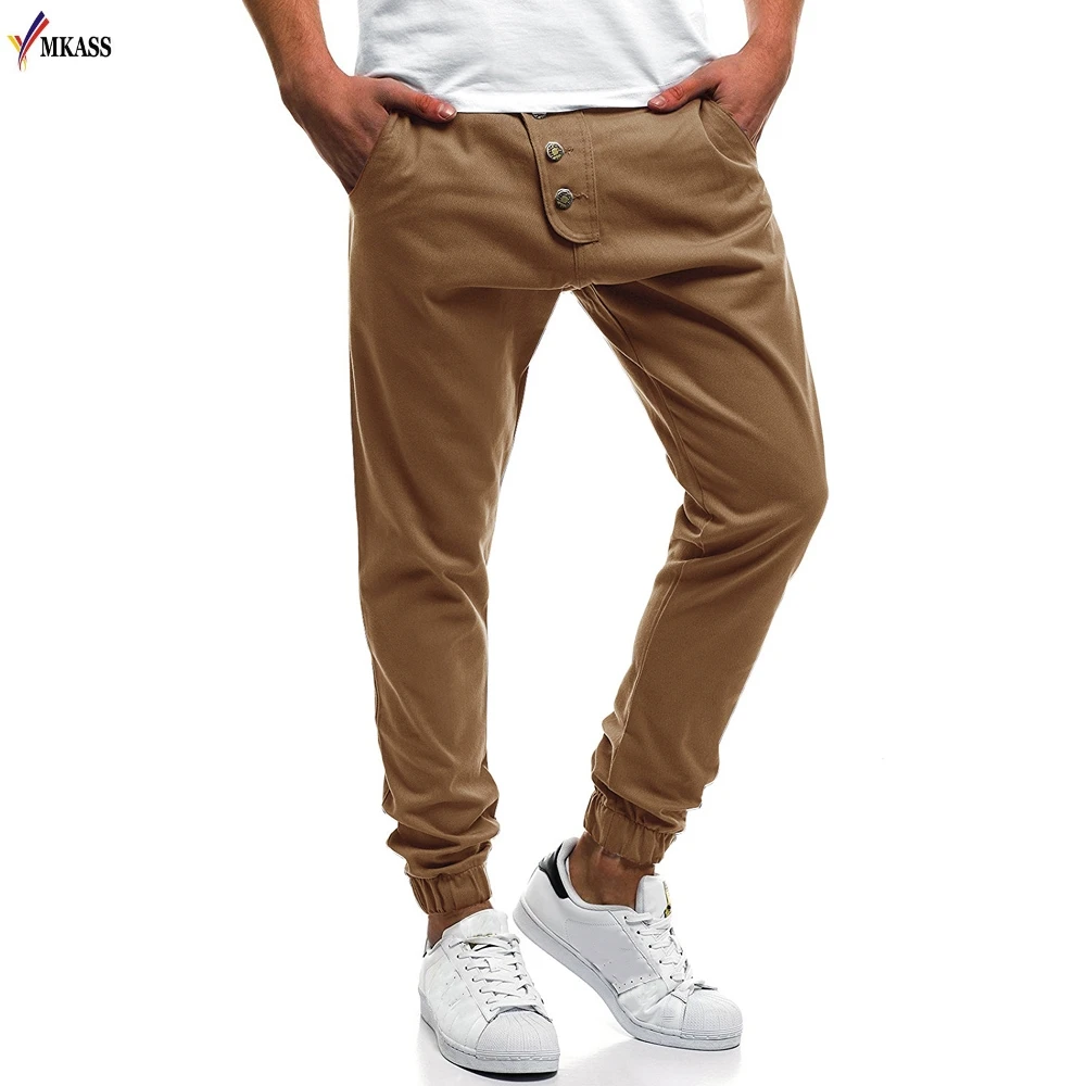 2018 New Men Full Sportswear Pants Casual Elastic Cotton Mens Fitness Workout Pants skinny Sweatpants Trousers Jogger Pants