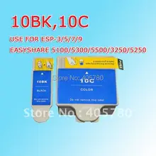 10 BK 10C ink cartridge compatible for KODAK 10 ESP3/5/7/9 EASYSHARE 5100/5300/5500/3250/5250