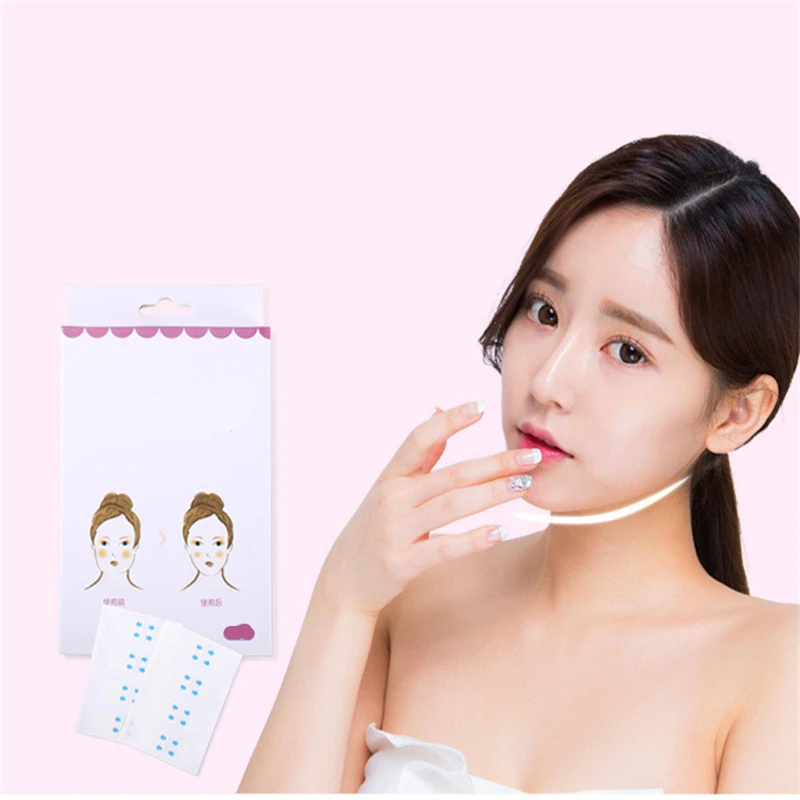 

2018 New Hot Sale Natural Facial Beauty Face Stickers face-lift Artifact Invisible V Face Stickers Natural Face Stickers
