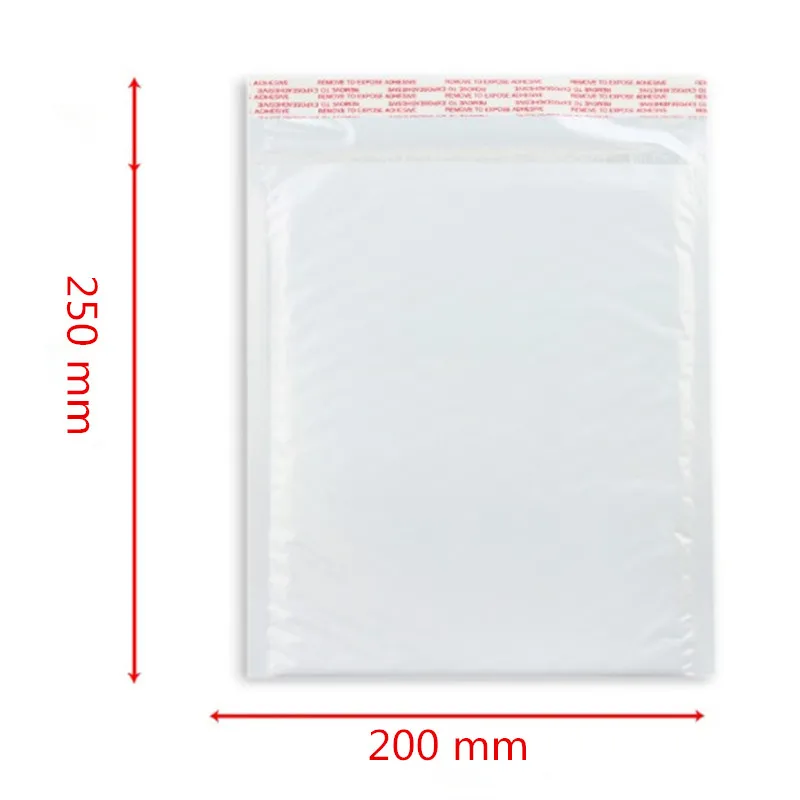 

10 Pcs / Pack, 200*250mm Waterproof White Pearl Film Bubble Envelope Mailing Bags