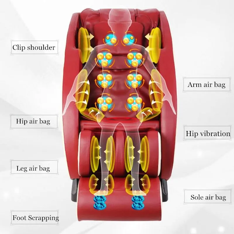 Полностью автоматический 4D полноразмерный Электрический массажный стул с нулевой гравитацией Интеллектуальный капсульный диван многофункциональный массажер