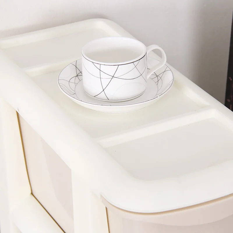 جديد 3 صغيرة البلاستيك درج تخزين ماكياج الملابس المنظم المنزل مجلس الوزراء