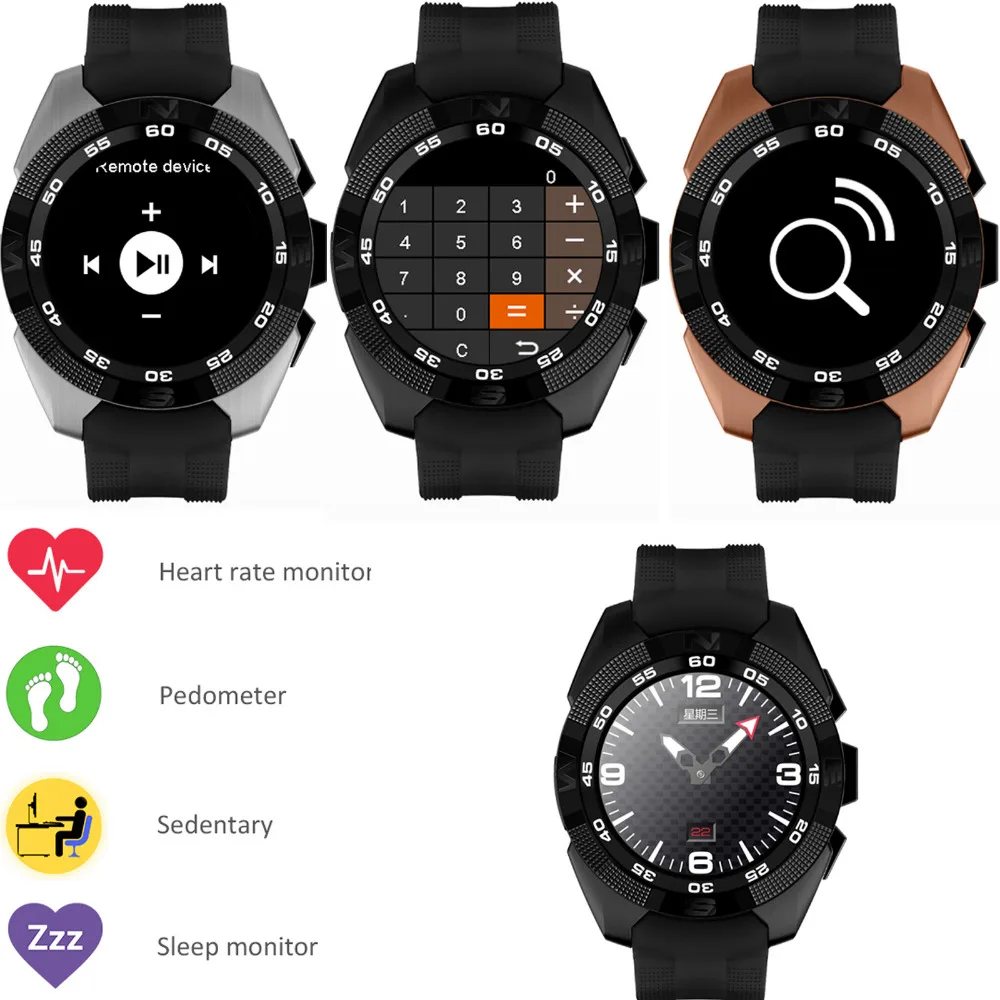 

Sport Screen Touch Bluetooth Wrist Smart Watch with Heart Rate Monitor Massager Pedometer for Android IOS Samsung LG iPhone HTC