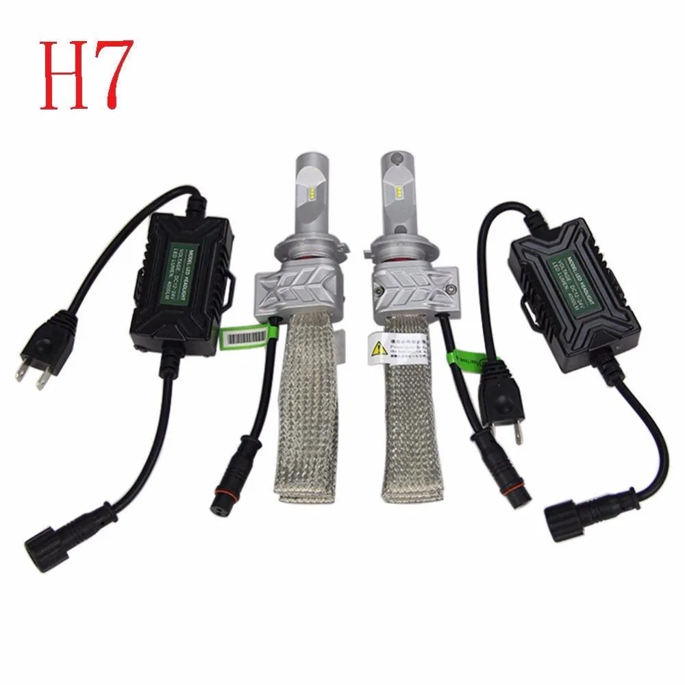 5S лампы для автомобильных фар светодиодный фонарь H1 881 H4 H7 H11 9006 9005 9004 Hi Lo Beam ZES chips
