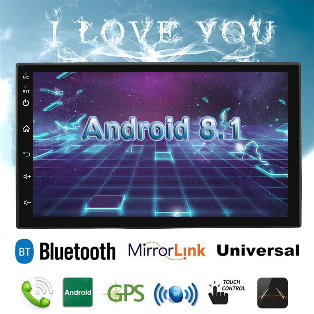 

2 Din 7'' Touch Screen Car Radio Android 8.1 Universal Car Multimedia Player GPS Bluetooth FM WIFI Auto Audio Car Stereo
