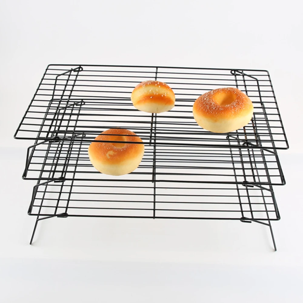 Kitchen Baking Tool 3 Layer Cooling Rack Nonstick Drying Stand Foldable Cookies Biscuits Cakes Bread Cool Holder 3 Layer Kitchen Cake Molds Aliexpress