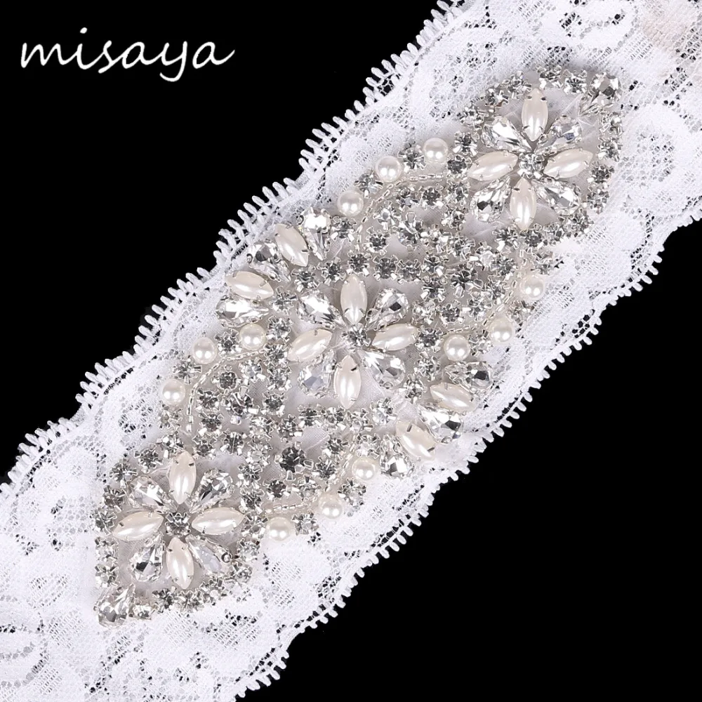 Misaya 1 шт. ручная работа искусственный жемчуг пояс горный хрусталь алмазные